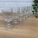 Set of 6 Luminarc Lance white wine glasses