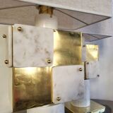 Italian marble and brass lamp