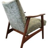 Vintage teak mid century armchair