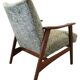 Fauteuil en teck vintage du milieu du siècle