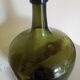 Dame-Jeanne Bonbonne ancienne verte 45cm Alsace - éclat col