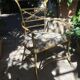 Large office chair circa 1950/60 in Brass