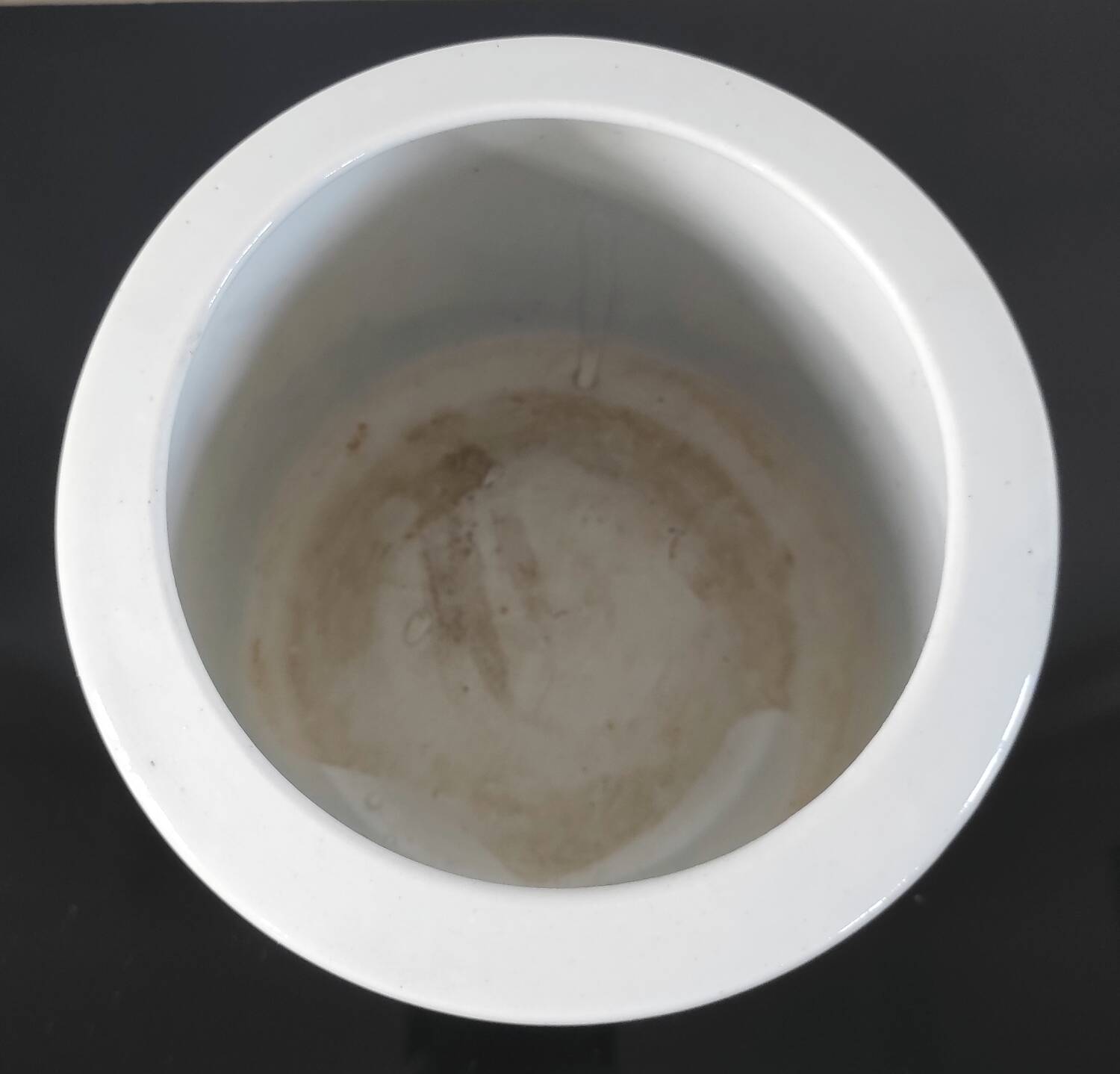 Cache-pot / Vintage porcelain brush pot