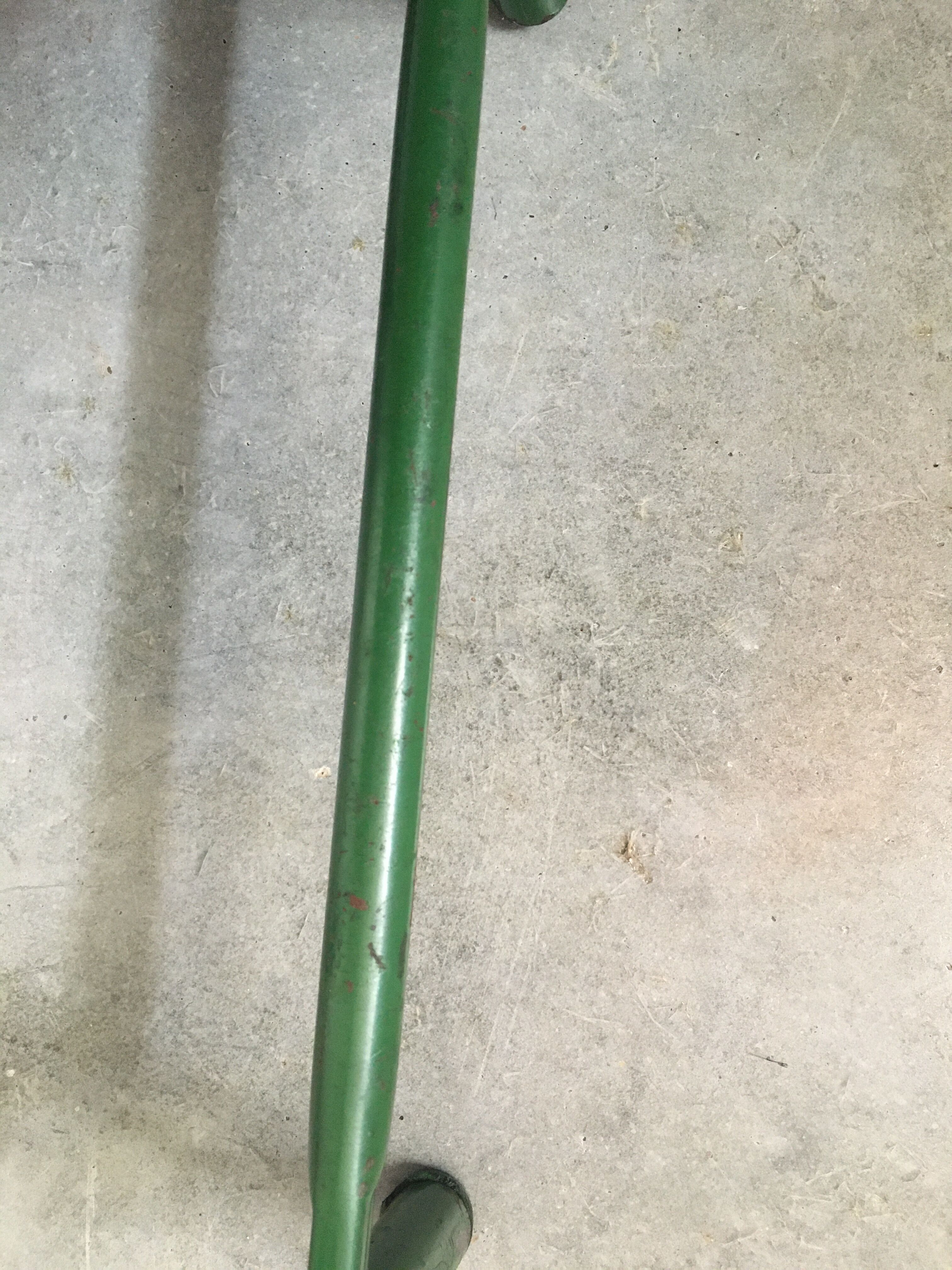 Green military stool