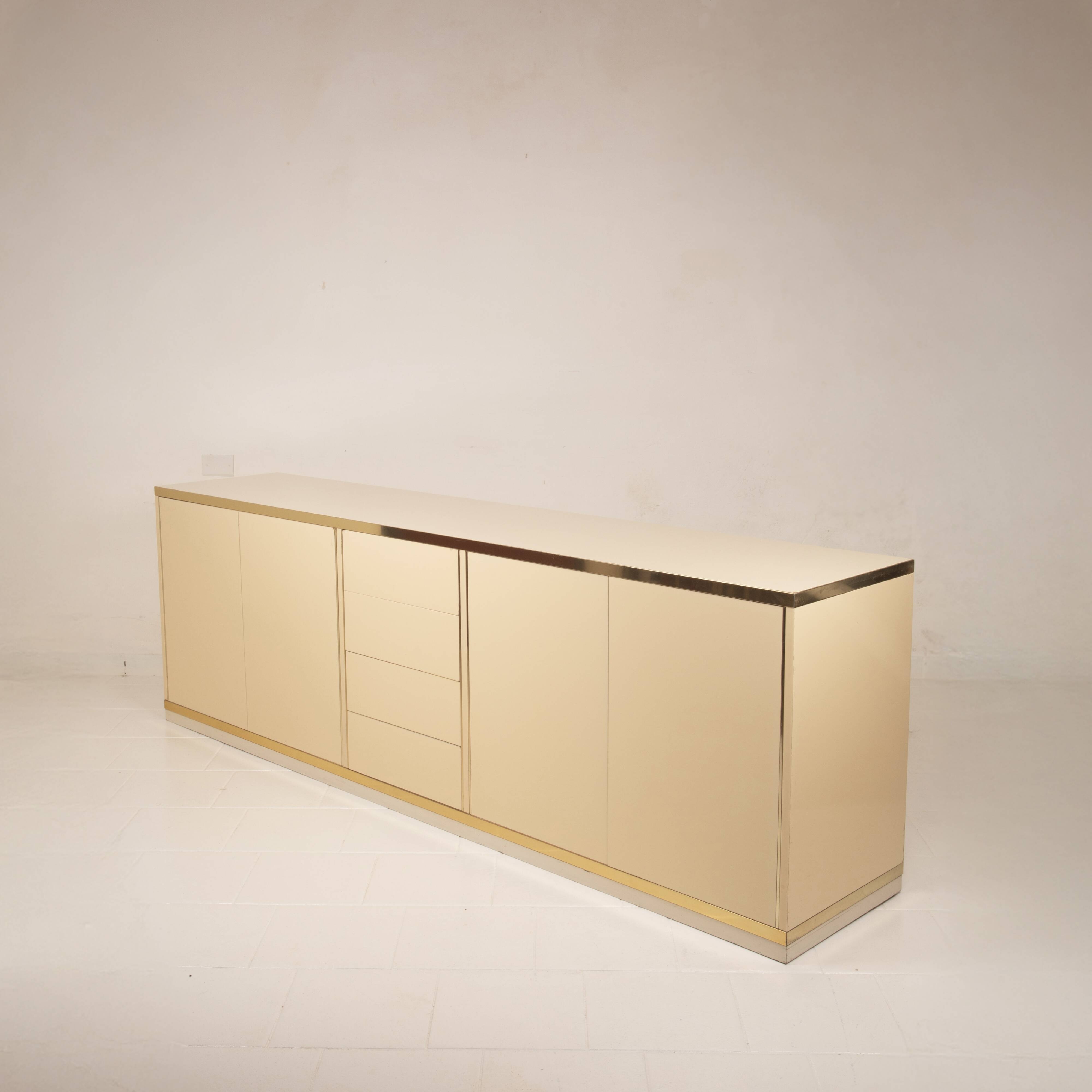 Willy Rizzo Hollywood Regency Sideboard for Mario Sabot 1970