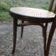 Set of 6 bistro chairs canned in curved wood N°18
