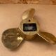 Antique brass propeller with pendulum vintage nautical wall clock