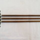 Antique towel rack has three arms