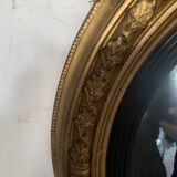 Miroir sorcière en bois sculpté doré XIX siècle
