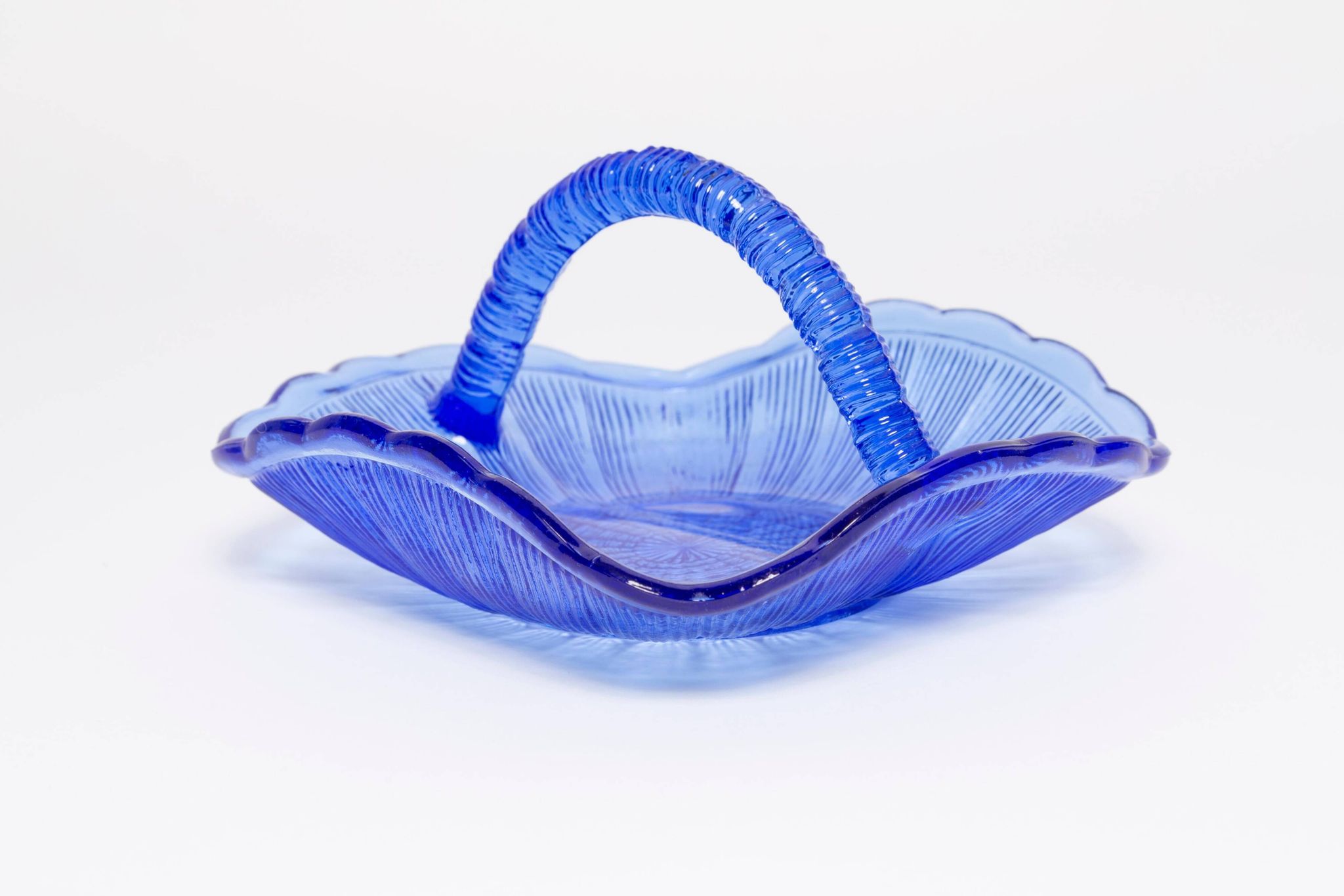 Vintage Blue Decorative Glass Bowl, Drost, Europe, 1960s