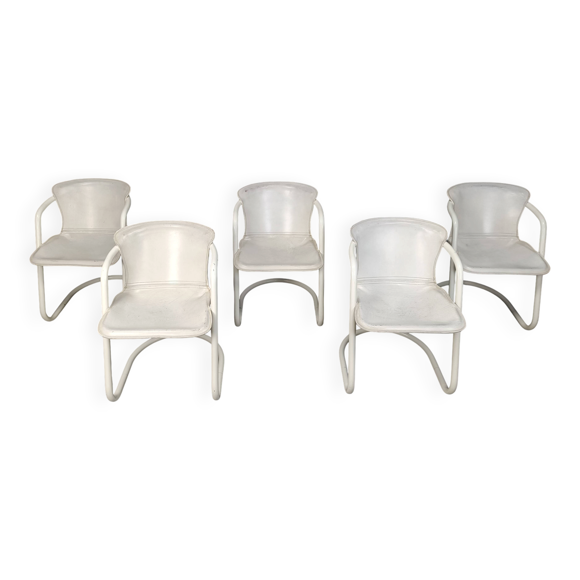 Vintage dining chairs by Metaform, set of 5 - 1970s