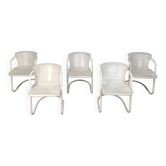 Chaises de salle à manger vintage par Metaform, ensemble de 5 - années 1970