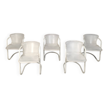 Vintage dining chairs by Metaform, set of 5 - 1970s