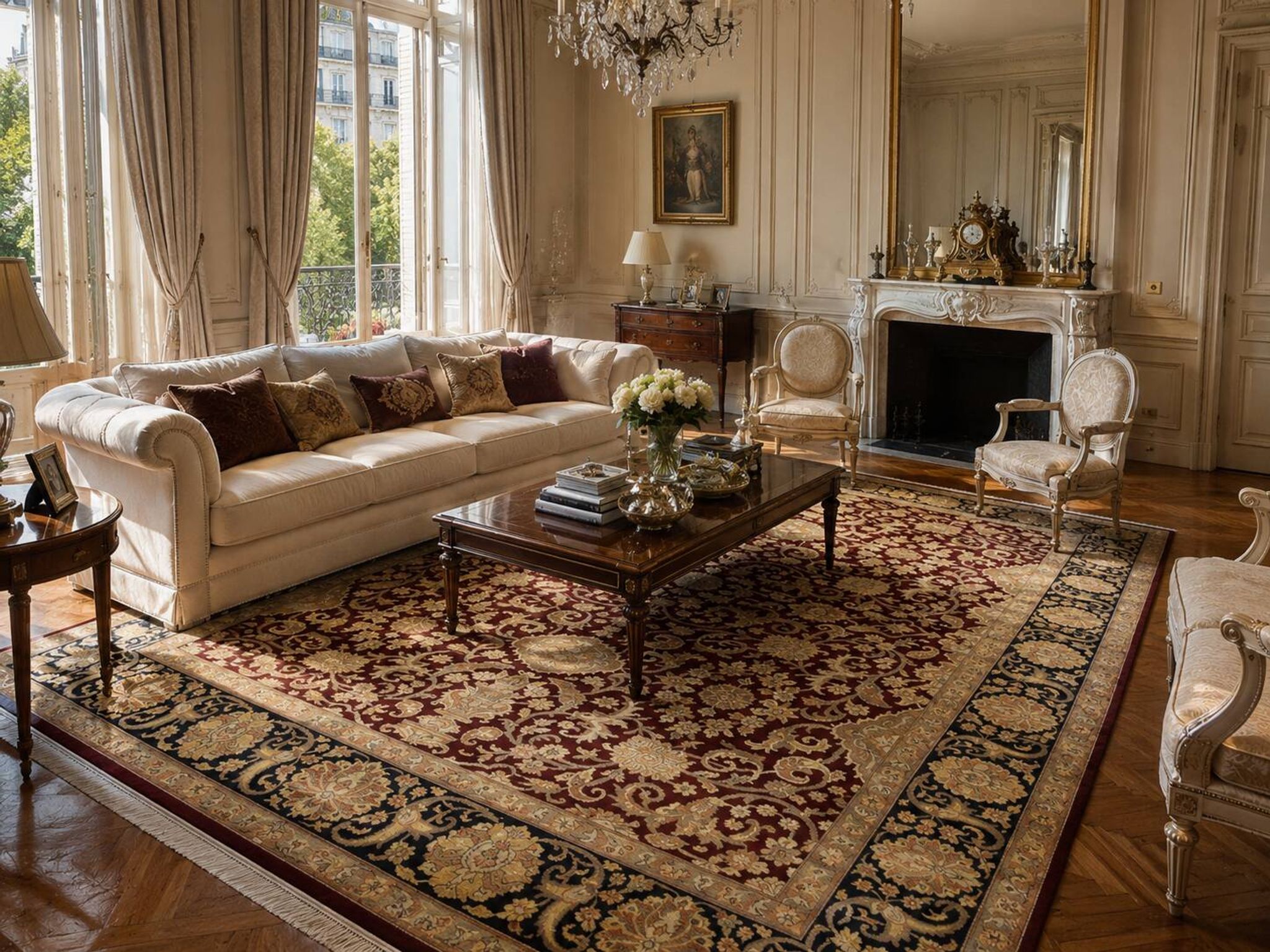 Tapis d'orient Agra Inde