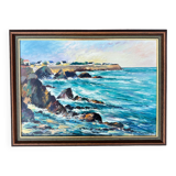 Oil on canvas Brittany Sea