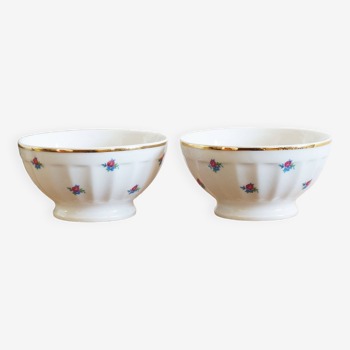 Two vintage earthenware bowls