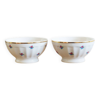 Two vintage earthenware bowls