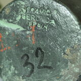 Ceramic vase GERUNDA SPAIN vintage brutalist