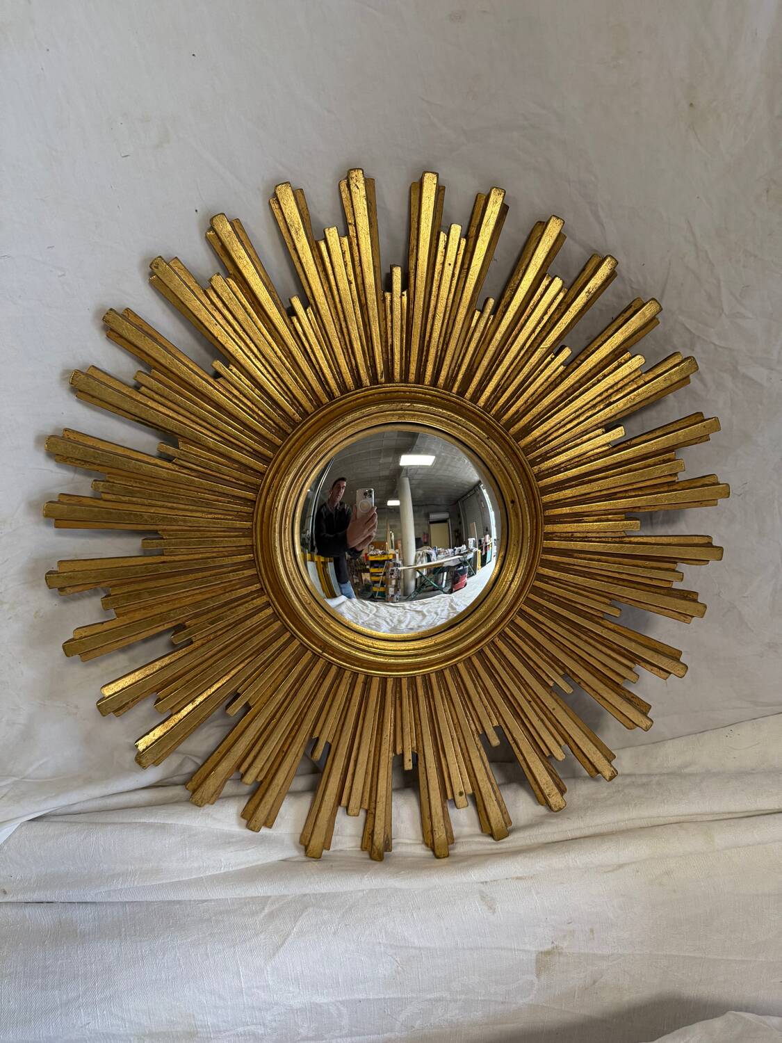 Golden sun mirror