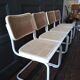White Cesca B32 Marcel Breuer chairs 1970