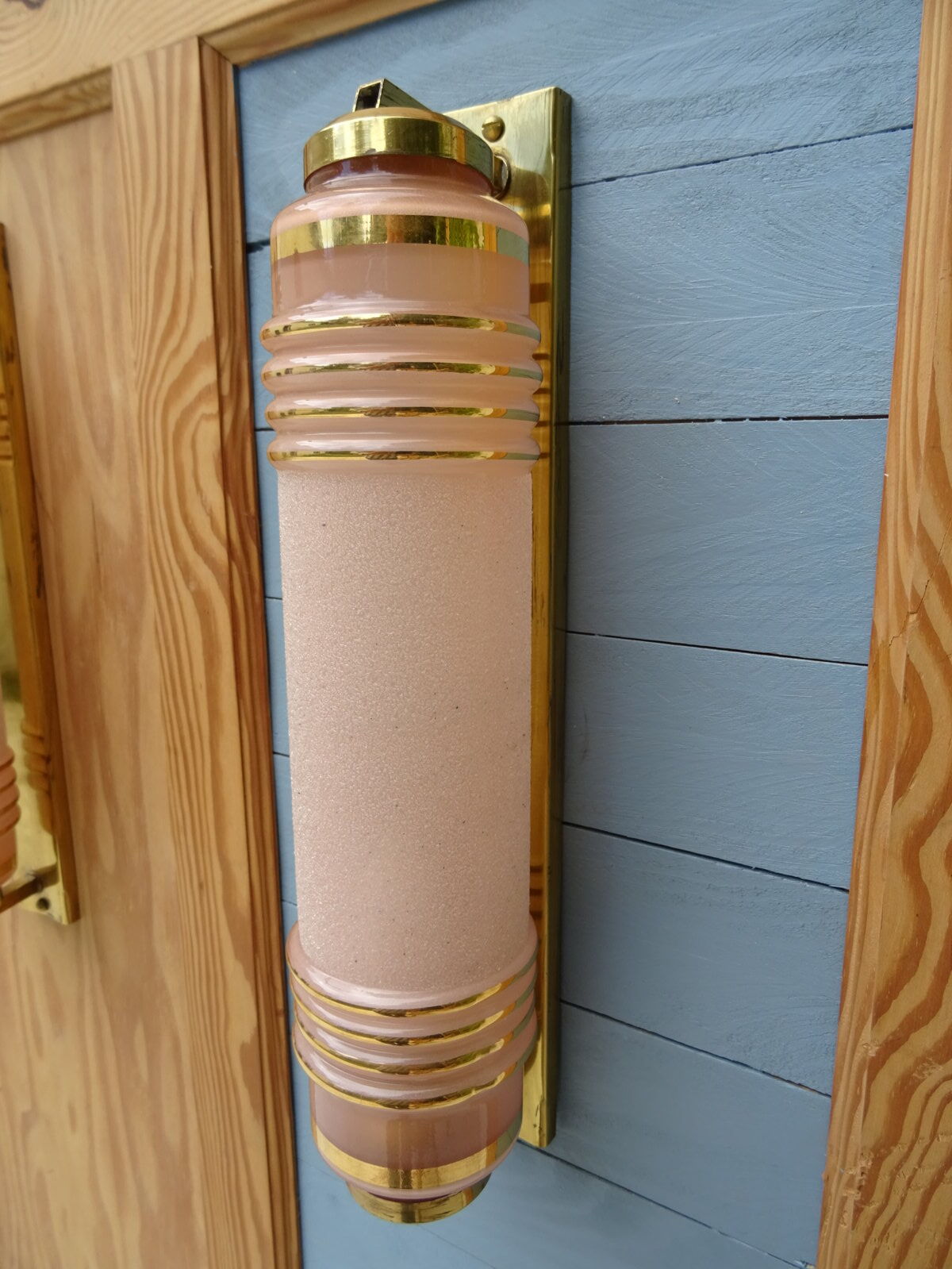 Pair of art deco wall appliques