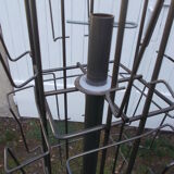 Metal postcard turnstile display