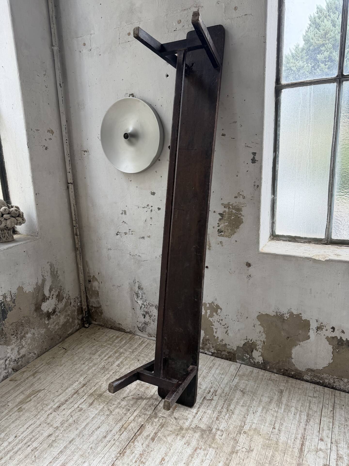 Dark patinated 1900 bench 220cm