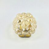 Mid Century Modern Amber Bubble Glass Wall Light By Helena Tynell For Limburg, Germany, 1960s