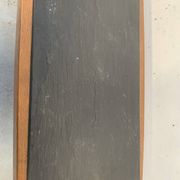Table de salon en chêne et plateau d'ardoise XX siècle