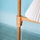 Minimalist Scandinavian floor lamp Carl Malmsten in pine, Sweden