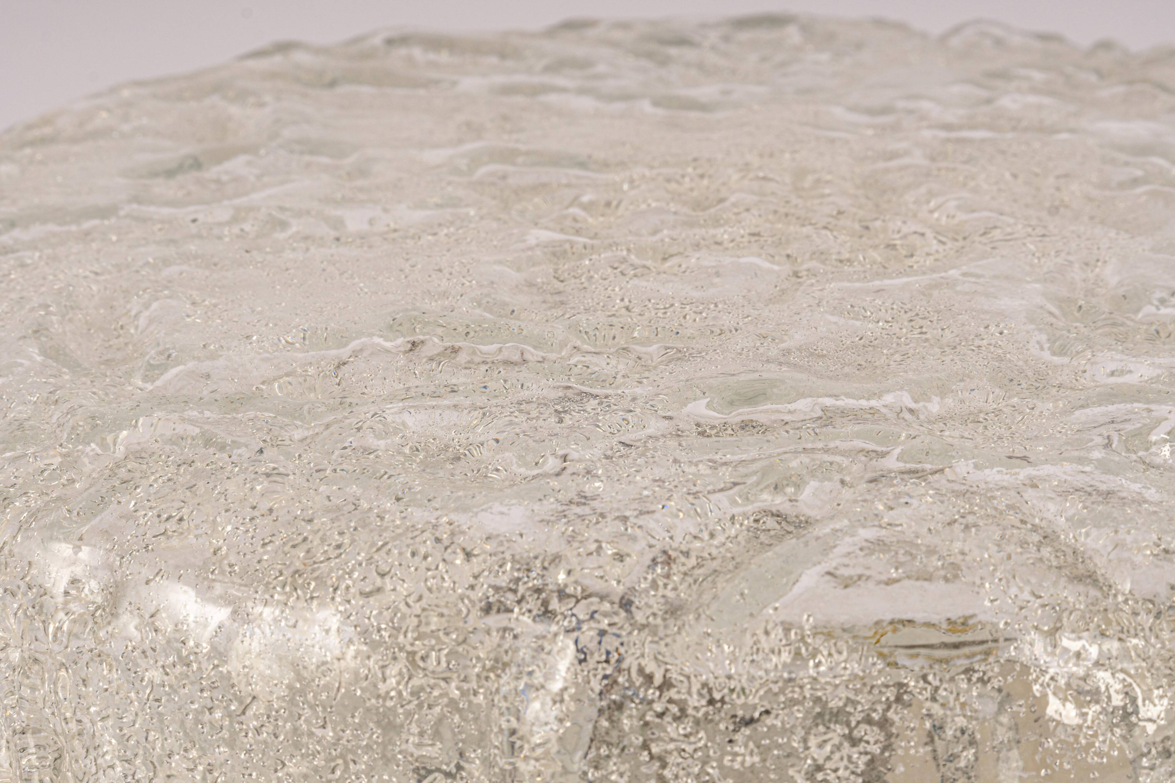 Round Murano glass ceiling light by Limburg, Germany, 1970s