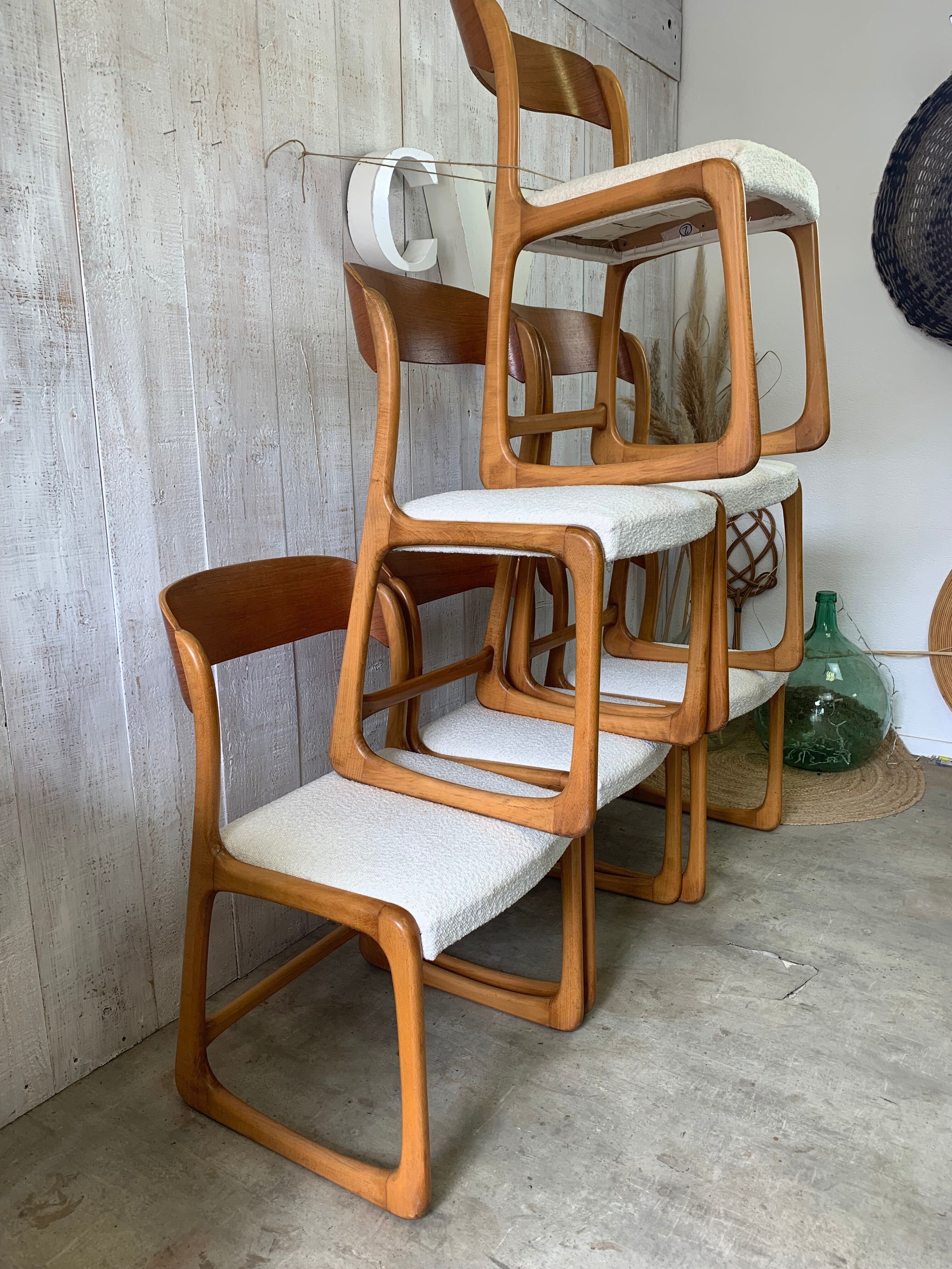 Series of 6 chairs Baumann