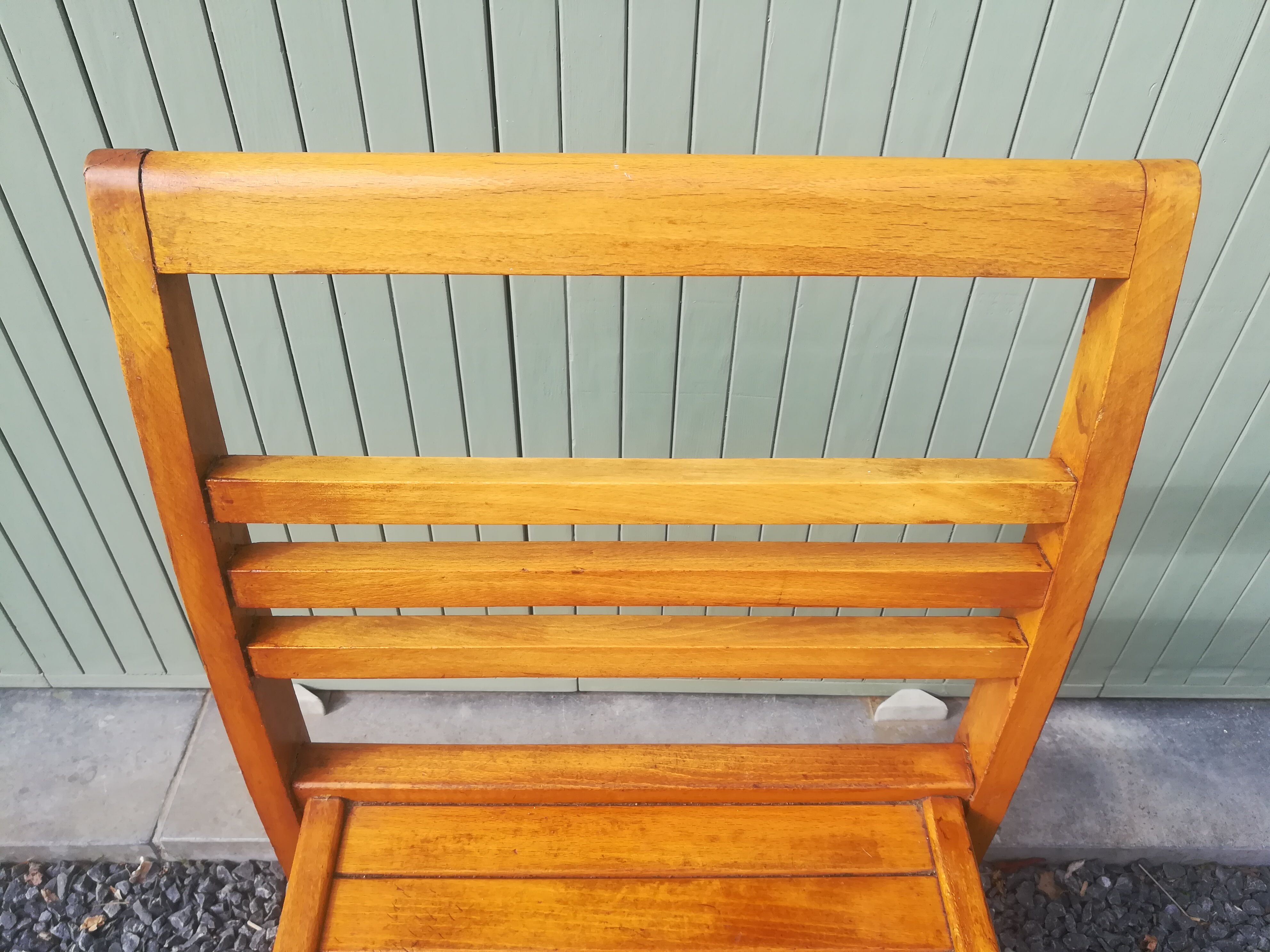 Pair of René Gabriel chairs in beech