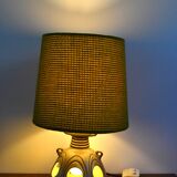 Ceramic lamp from the 60s/70s with double lighting