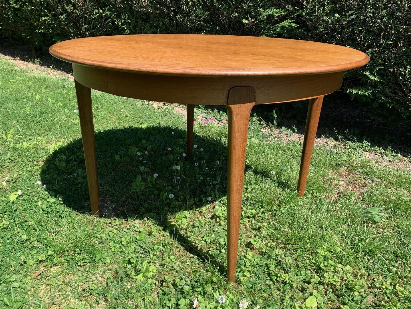Danish 1960s round table with butterfly extension