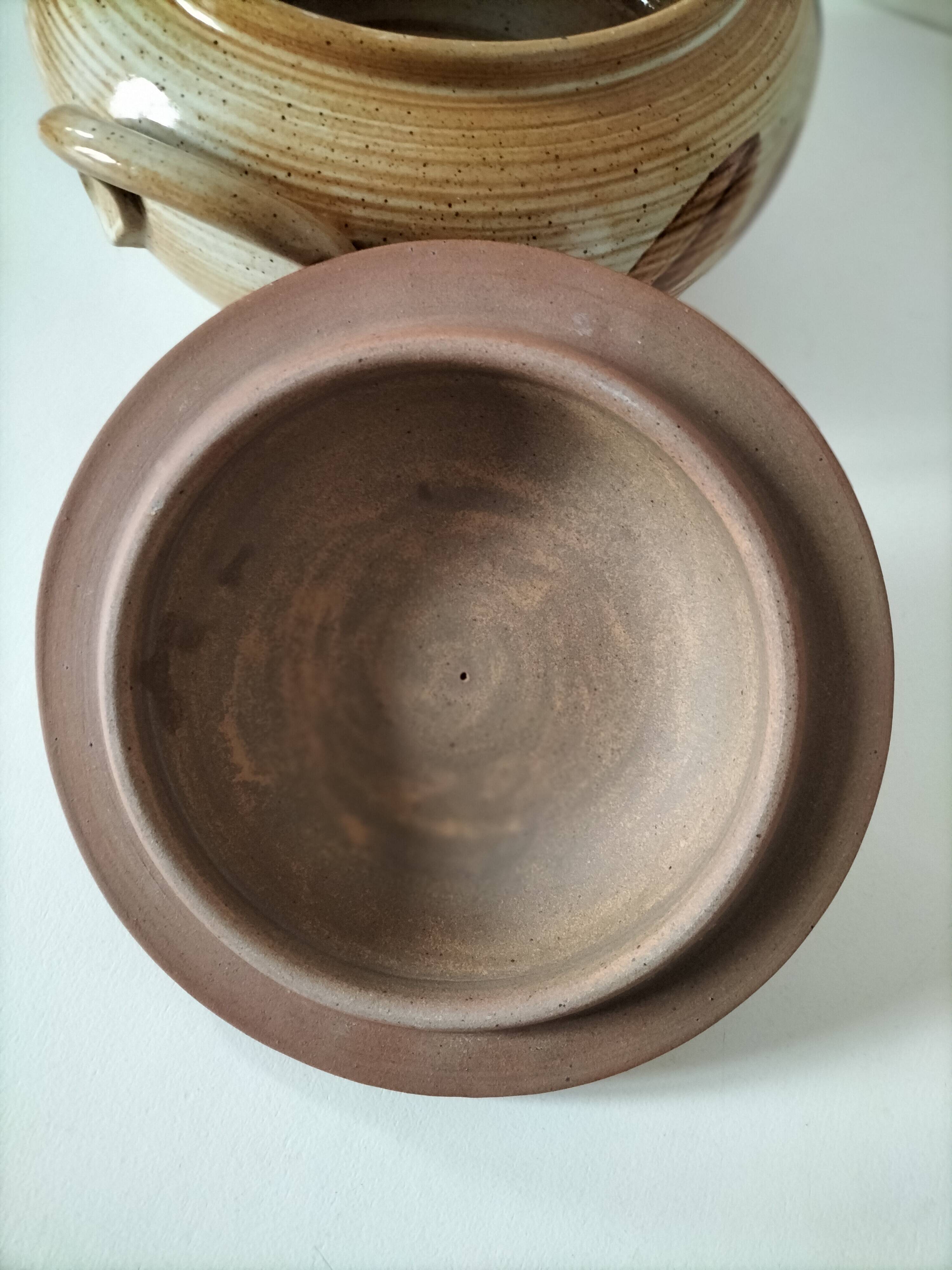 Vintage stoneware soup tureen from Marais.