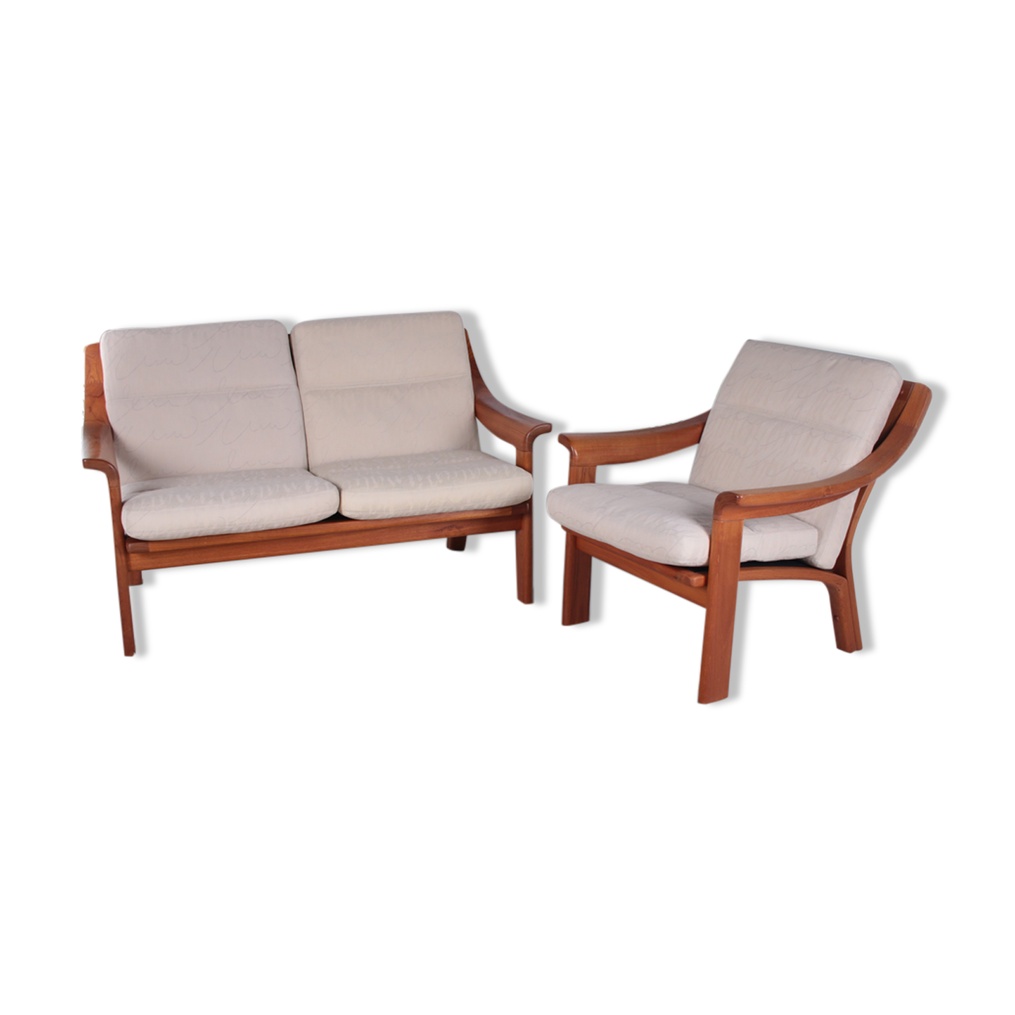 Vintage Danish Design Sofa and Armchair, 1960s