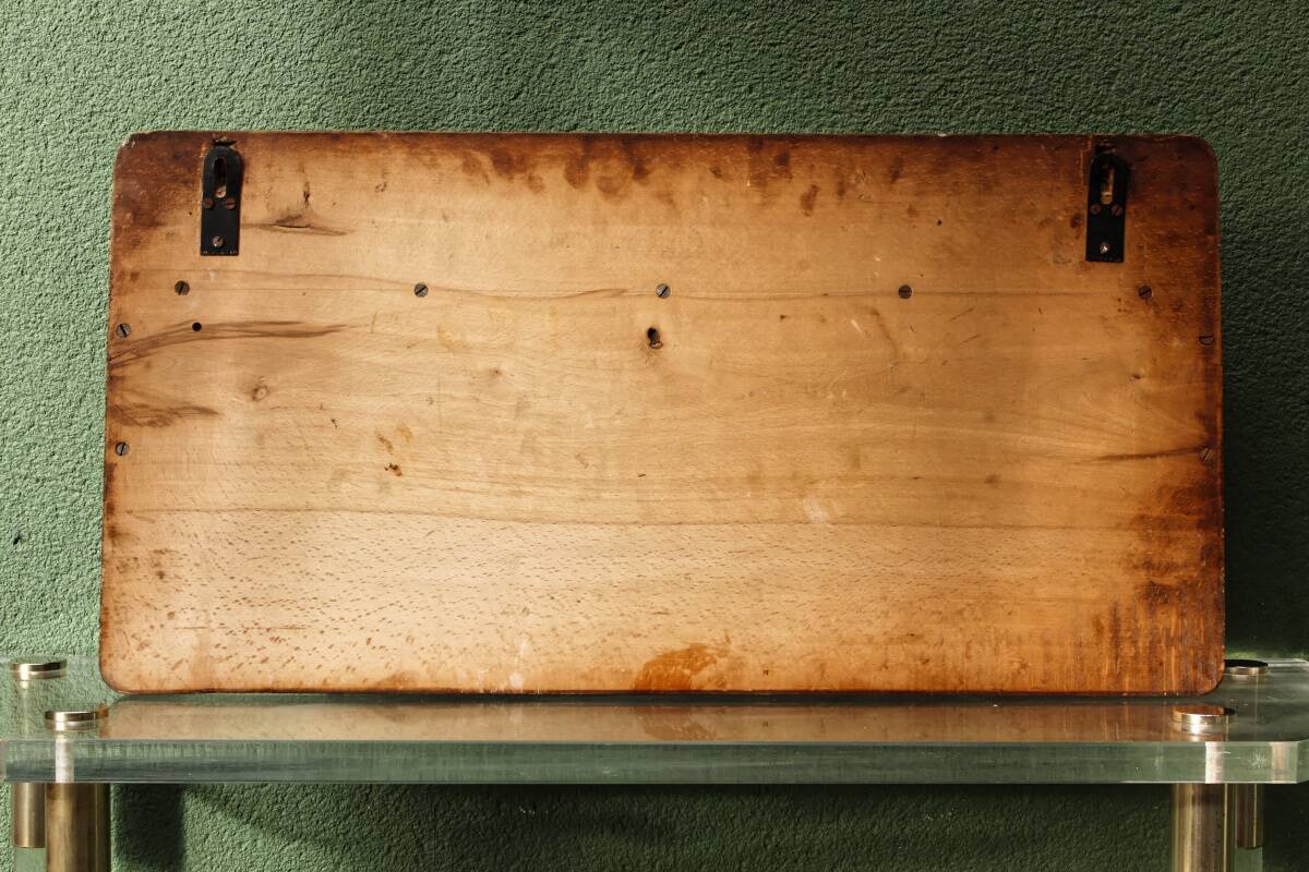 Art Deco wall coat rack, 3 hooks