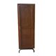 Wooden locker with tubular base