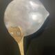 Large and rare Sicilian spoon in aluminum and brass