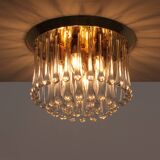 Set of two J.T. Kalmar Murano Raindrop hanging lamps, 1970 Austria