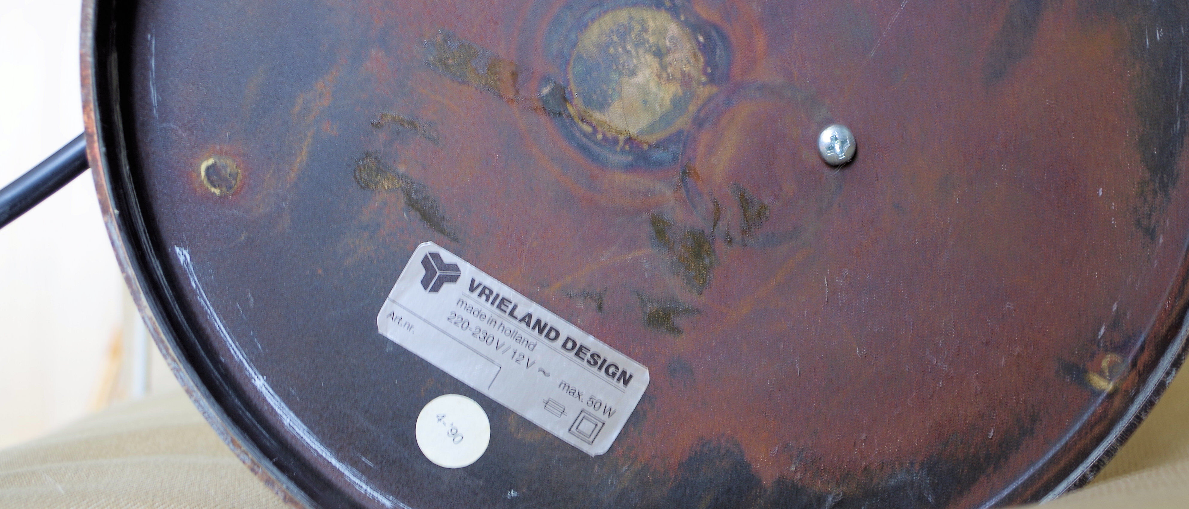 Design Vrieland brass reading lamp