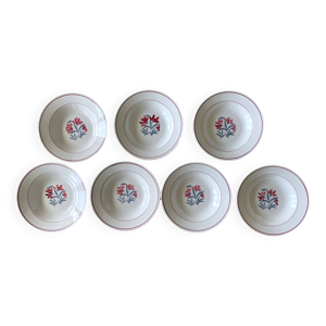 7 assiettes creuses anciennes