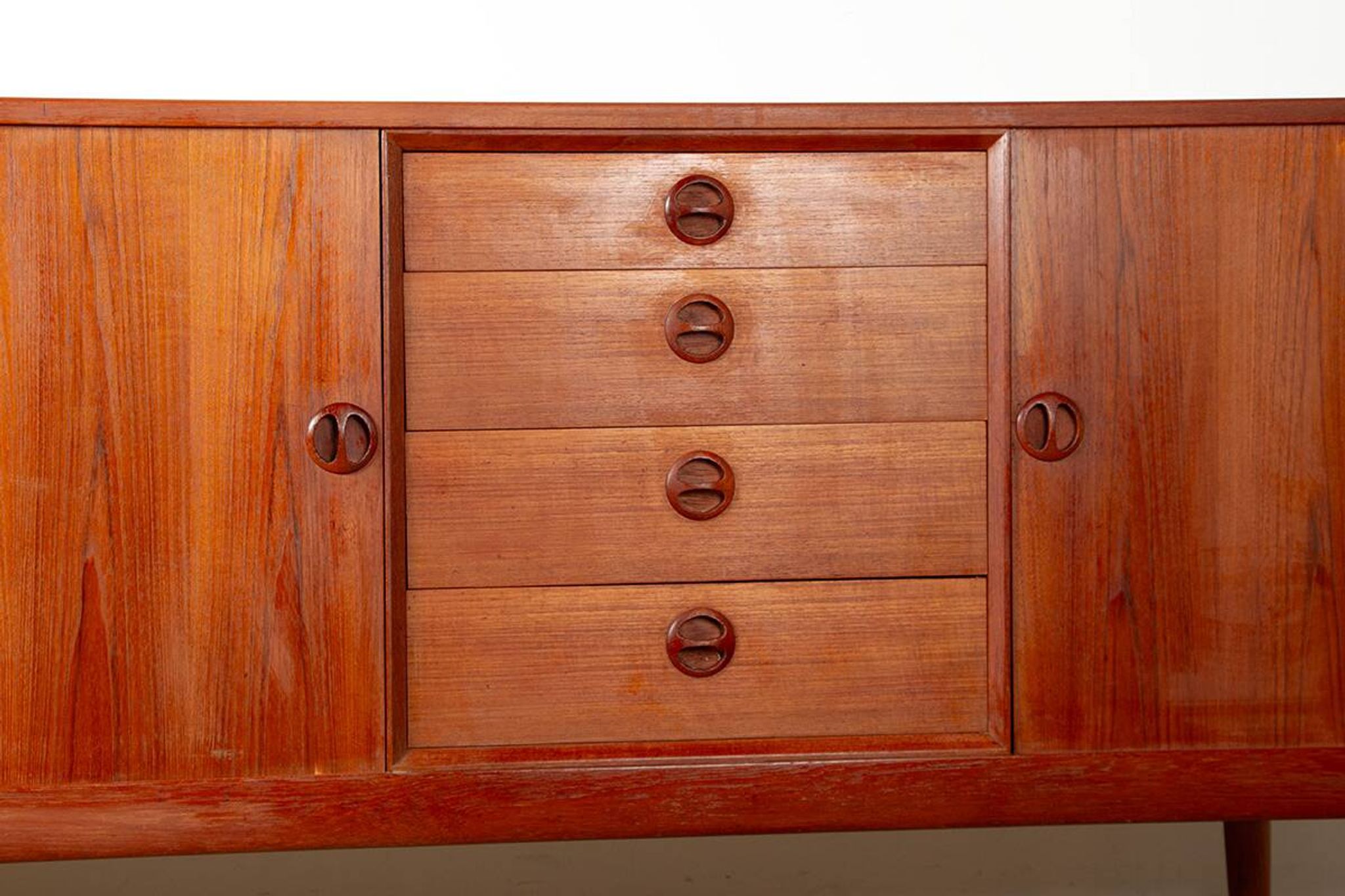Danish teak sideboard model, Harry Østergaard, Randers Mobelfabrik 1960