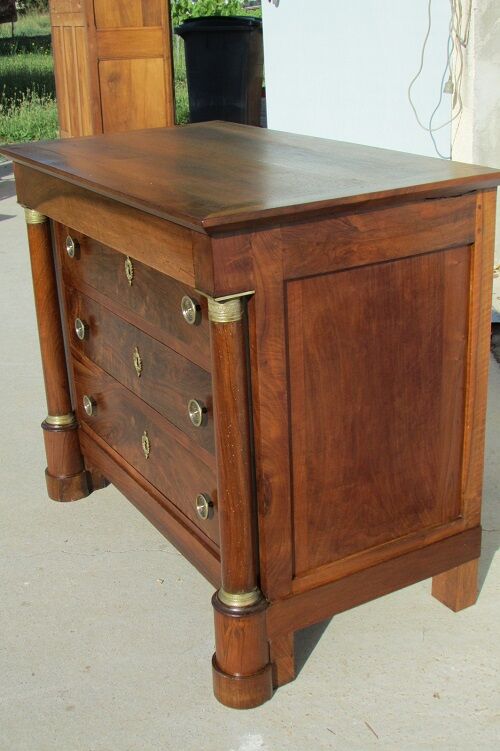 Dresser period Empire walnut , 19th century