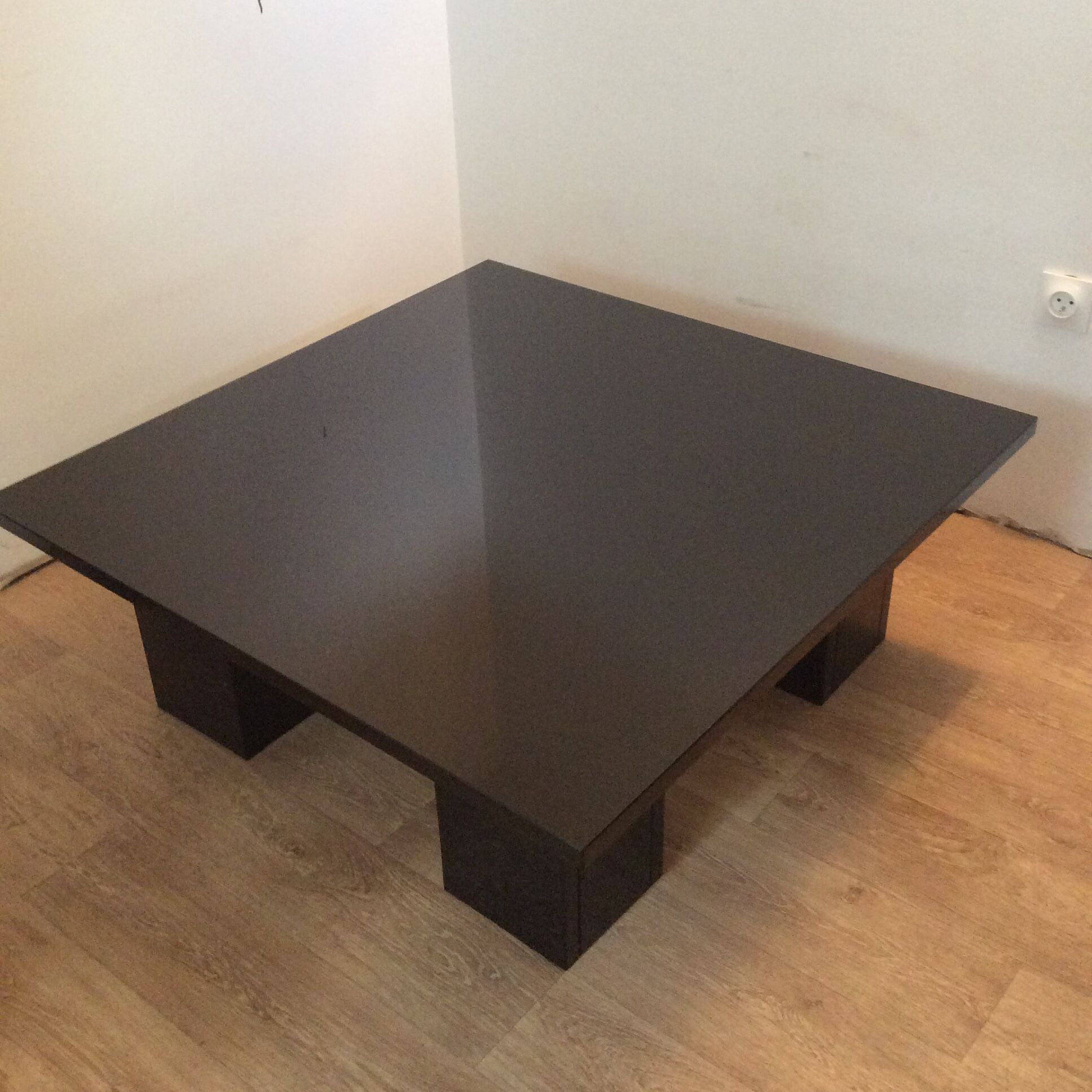 Vintage coffee table from the 70s-80s in black marble