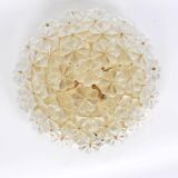 Large flower ceiling light in Murano glass, Ernst Palme, Germany, 1970s