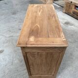 2-door sideboard in solid elm, early 20th century