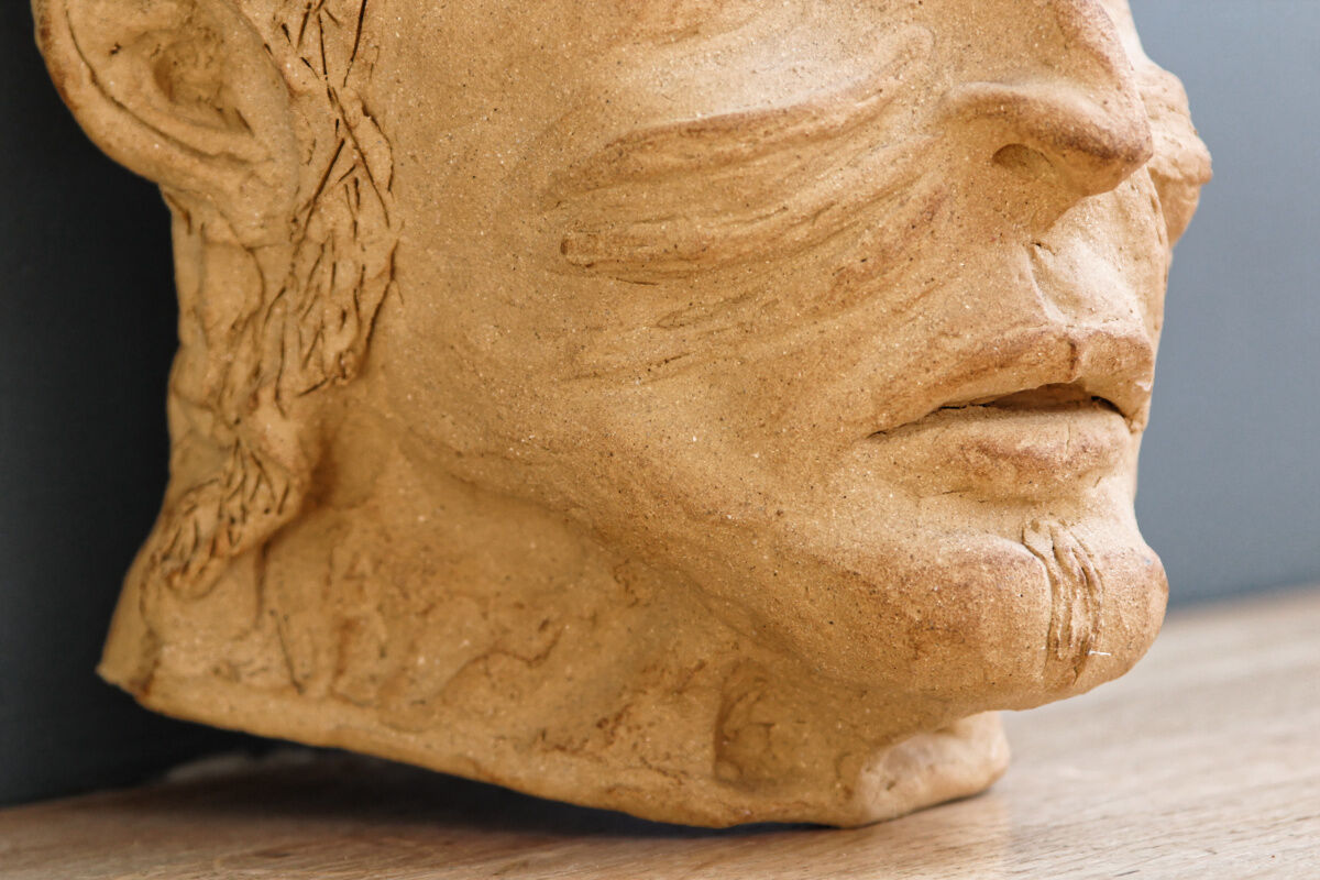 Terracotta Indian mask