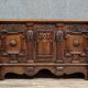 Walnut chest with rich Renaissance-style carvings, 17th century